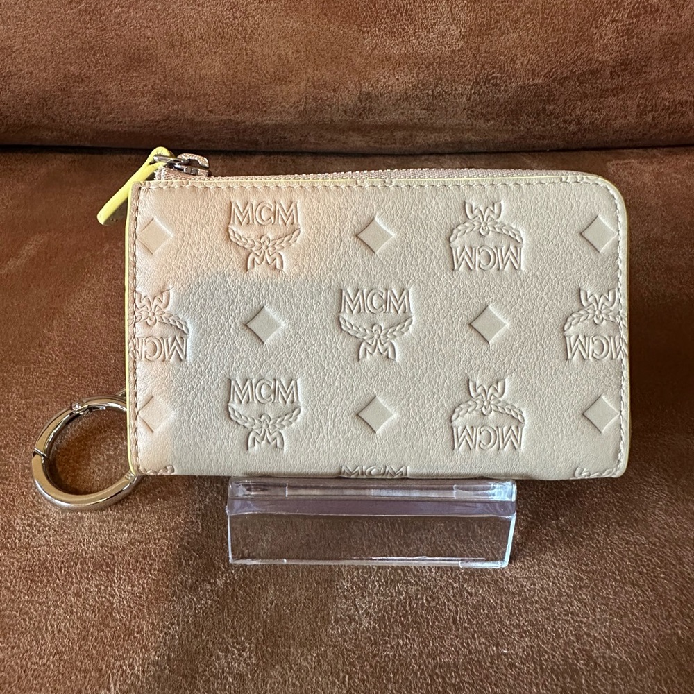 MCM Leather Zip Card/Keys Holder